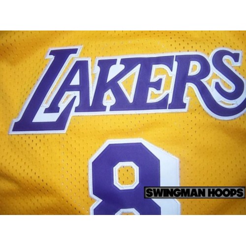 Kobe Bryant #8 Los Angeles Lakers Adidas Swingman NBA Hardwood Classics  Jersey
