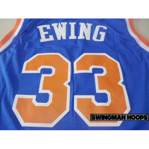 Youth Mitchell & Ness Patrick Ewing Blue New York Knicks Hardwood