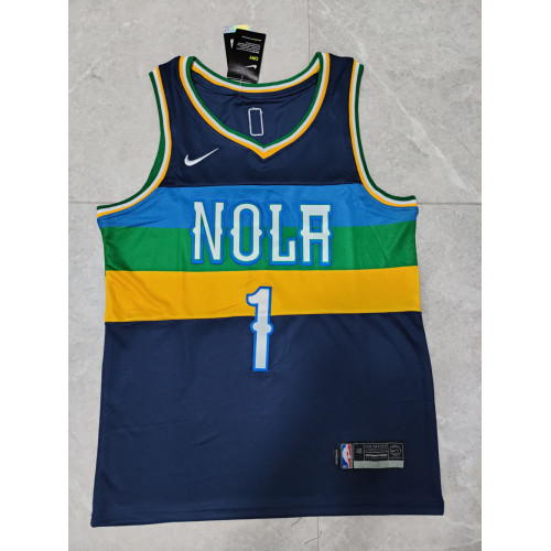 NBA New Orleans Pelicans Anthony Davis Jersey 23 Mardi Gras