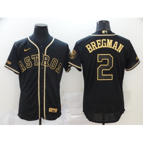 Houston Astros Alex Bregman Gold Program Authentic Jersey