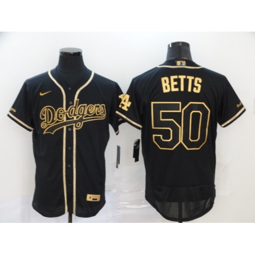 Mookie Betts Dodgers Jersey Gold Trim..everything Stitched..size