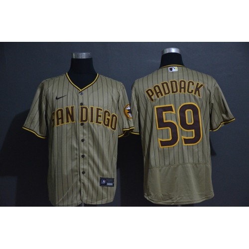 San Diego Padres Button-Up Baseball Jersey Brown Size XL