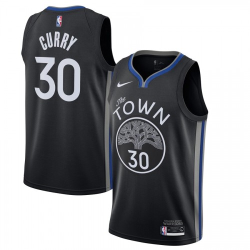Stephen Curry NBA 2019-20 City Edition Jersey- Youth Black