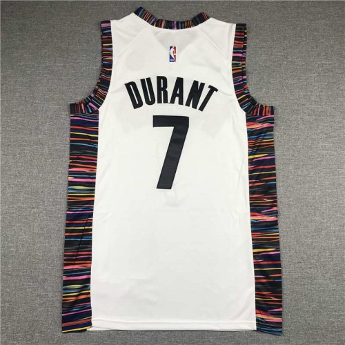Nike NBA City limited Jersey SW Fan Edition 2019-2020 Season Brooklyn Nets  Durant No. 7 'White' - AV4622-101
