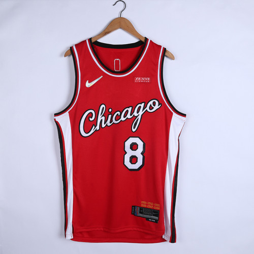 Chicago Bulls Zach LaVine Nike Red 2022 NBA Swingman Jersey City Edition  Large