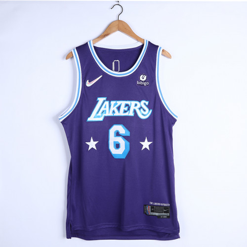 75th Anniversary Los Angeles Lakers Purple #7 NBA Jersey-311,Los Angeles  Lakers