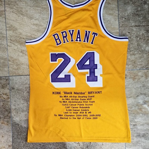 Kobe Bryant #24 Los Angeles Lakers 60th Anniversary Mitchell