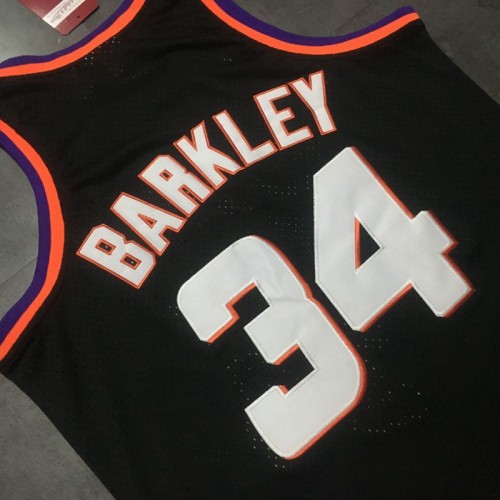 Men 34 Charles Barkley Jersey Black Phoenix Suns Swingman Fanatics