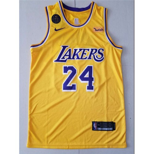 Kobe Bryant New Nike #24 youth kids Size Small Lakers Yellow Jersey