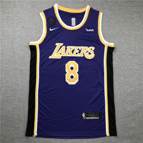 Kobe Bryant #8 Los Angeles Lakers Jersey (Light Blue on Blue
