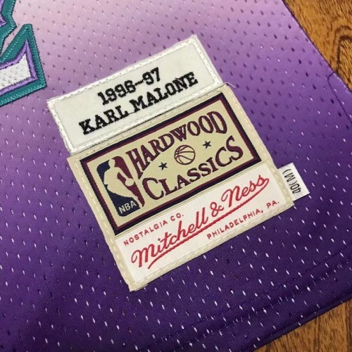 Mitchell and Ness swingman jersey Karl Malone Utah Jazz 1996-97 violet
