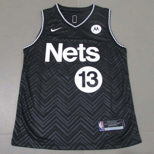 James Harden Black Brooklyn Nets Player-Issued #13 City Jersey from the  2020-21 NBA Season 
