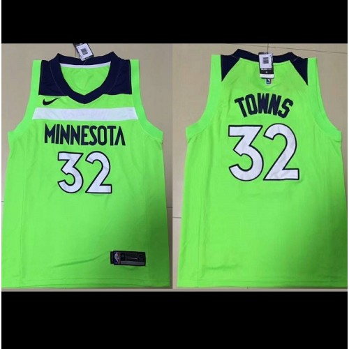 NBA, Shirts, Minnesota Timberwolves 32 Karlanthony Towns City Edition  Jersey