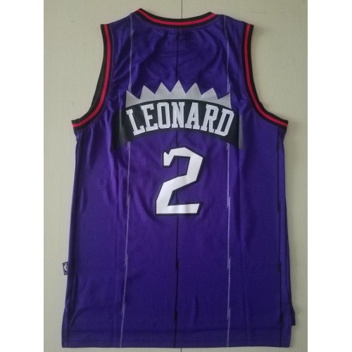 NBA Raptors 2 Kawhi Leonard Purple Hardwood Classics Men Jersey