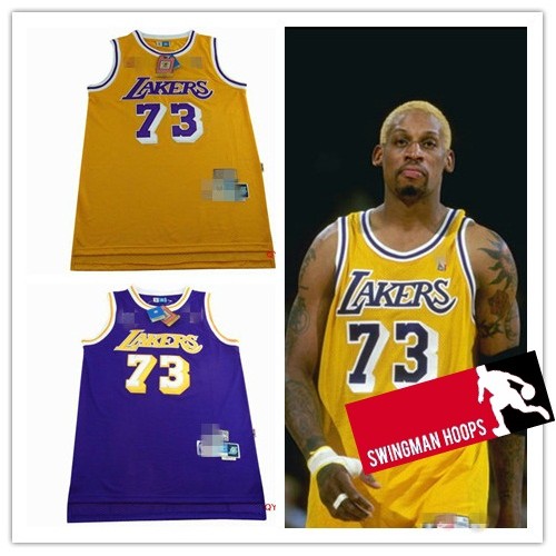 UPCYCLE Crop Top Champion Dennis Rodman LA Lakers Jersey Size 
