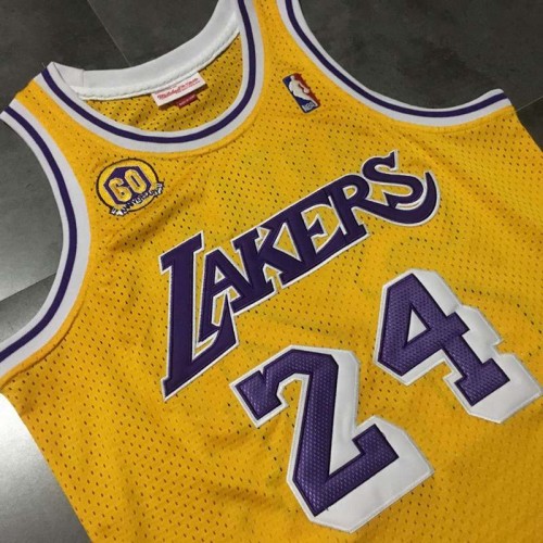 Harvey Jerseys - Kobe Bryant Los Angeles Lakers 60th