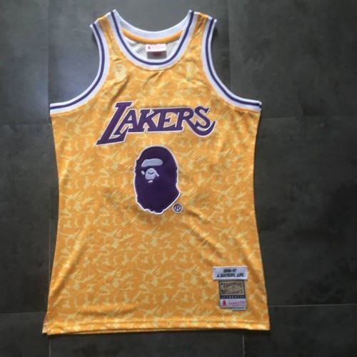 Bape x Mitchell & Ness L.A Lakers NBA Jersey