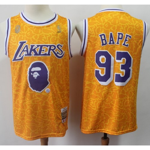 A Bathing Ape Aape x Mitchell & Ness Los Angeles Lakers Shorts