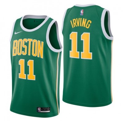 KYRIE IRVING BOSTON CELTICS OFFICIAL 18-19' NIKE CITY EDITION SWINGMAN  JERSEY- YOUTH WHITE