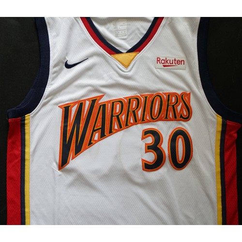 Stephen Curry Golden State Warriors Throwback White We Believe Jersey