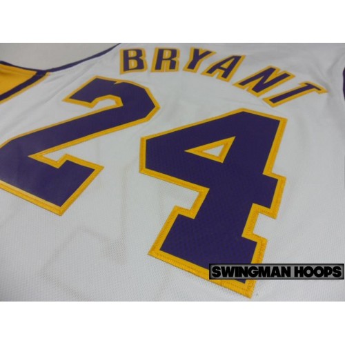 Kids Lakers 24 Kobe Bryant White Revolution 30 Swingman NBA Jerseys
