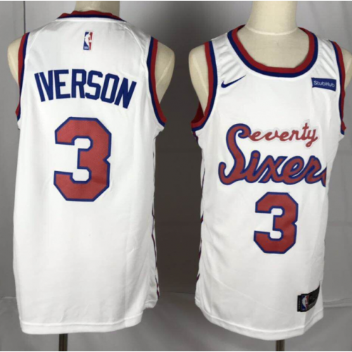 allen iverson throwback sixers jersey